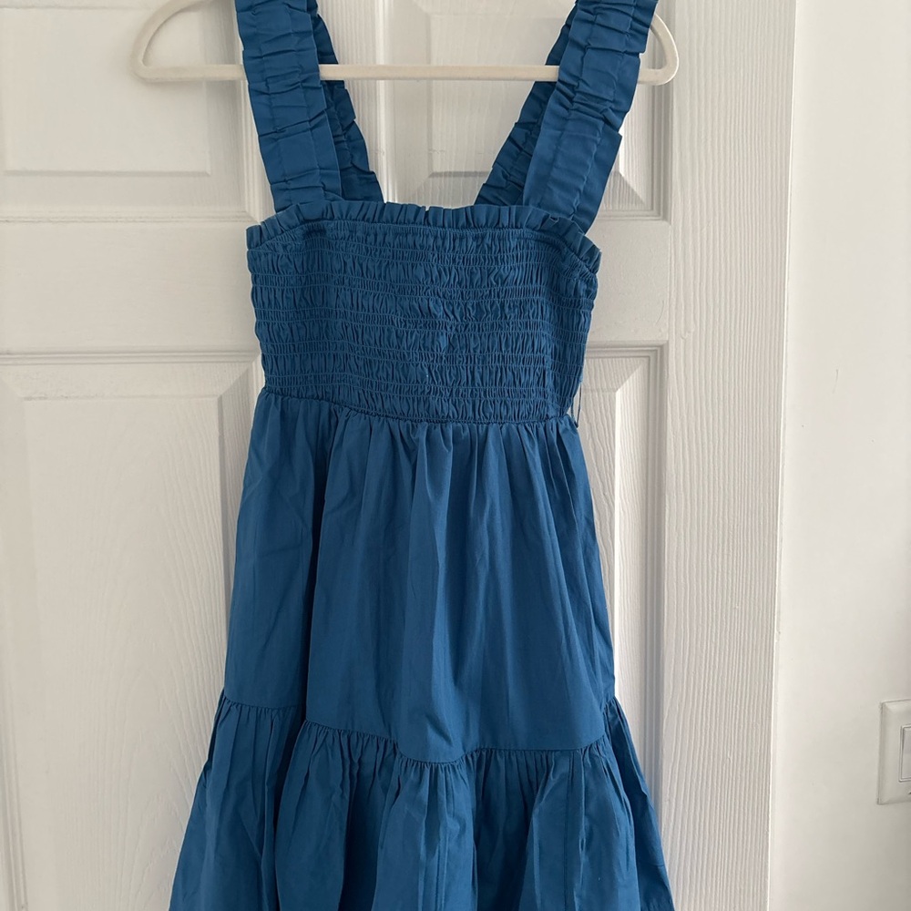 Abercombie & Fitch Blue Smocked Dress